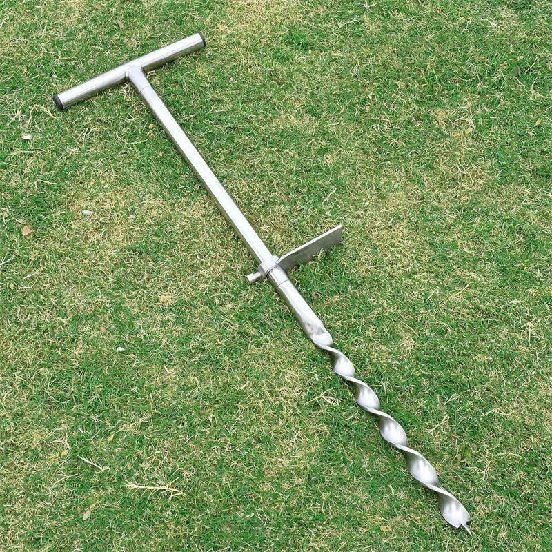 Hand Auger Soil Sampler Auger Soil Sampler Probe with with Foot Pedal Stainless Steel Soil