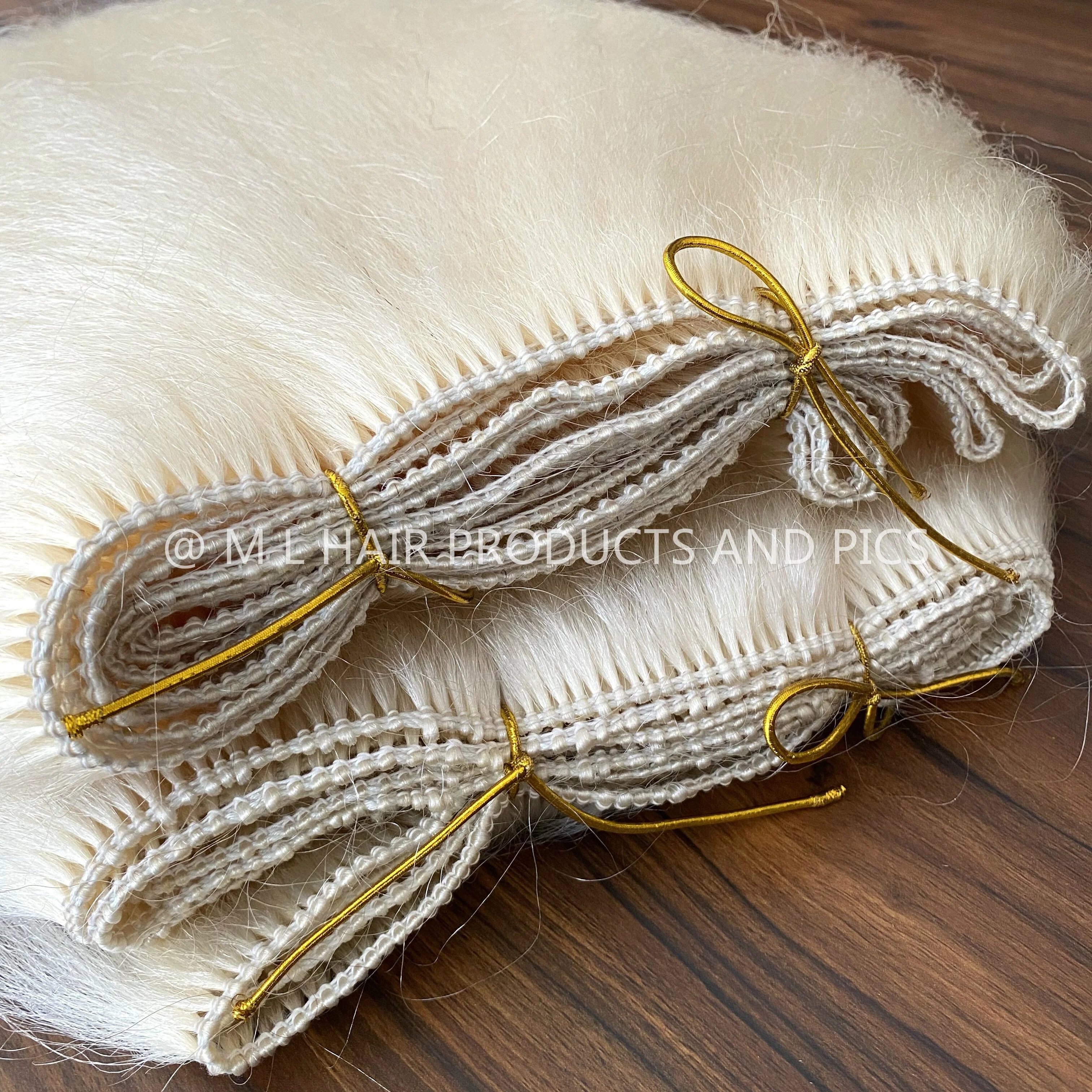 2023 Christmas costume yak hair Sant* Clau* wig and beard Yak tail hair weft