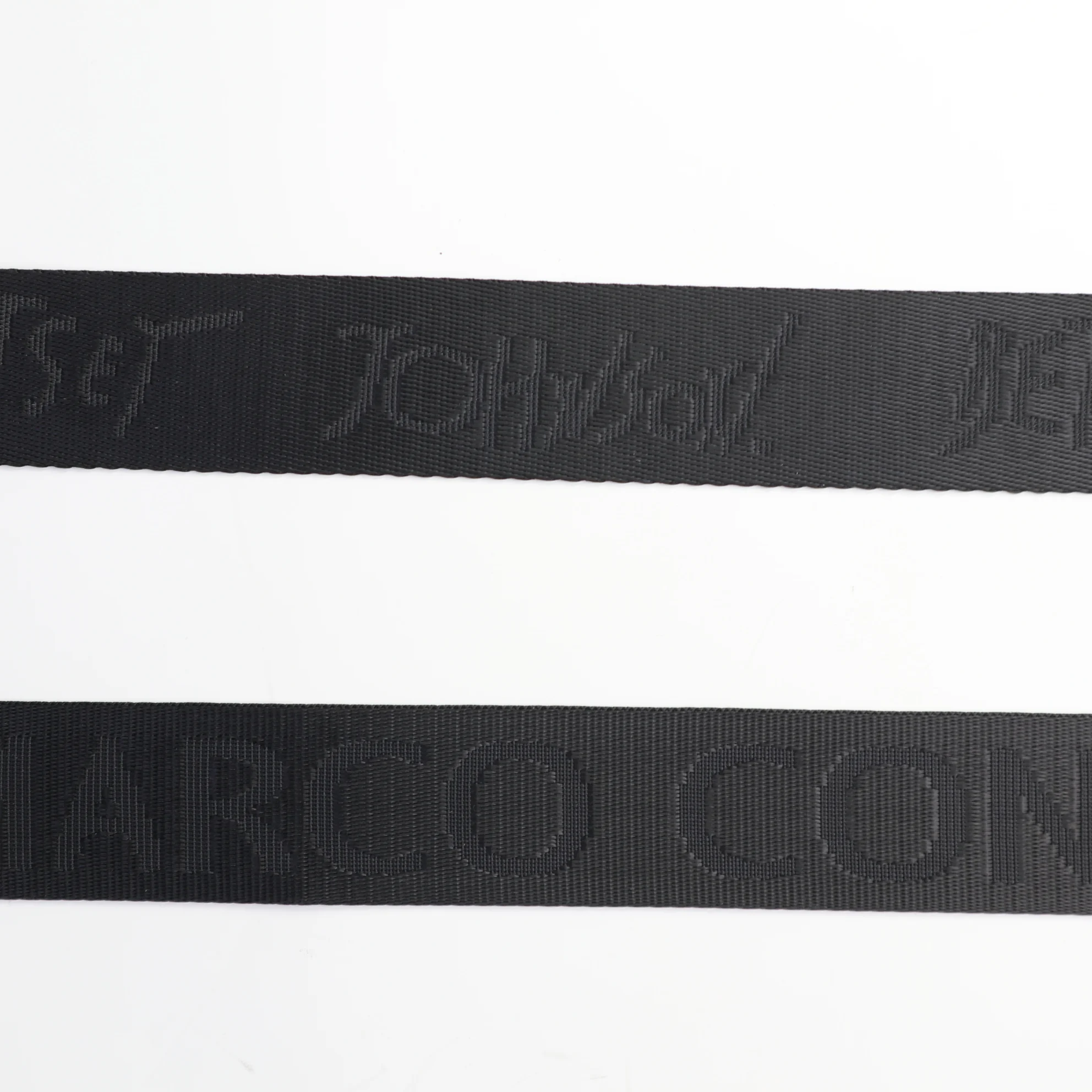 High quality customized logo woven pattern 20-50mm nylon webbing
