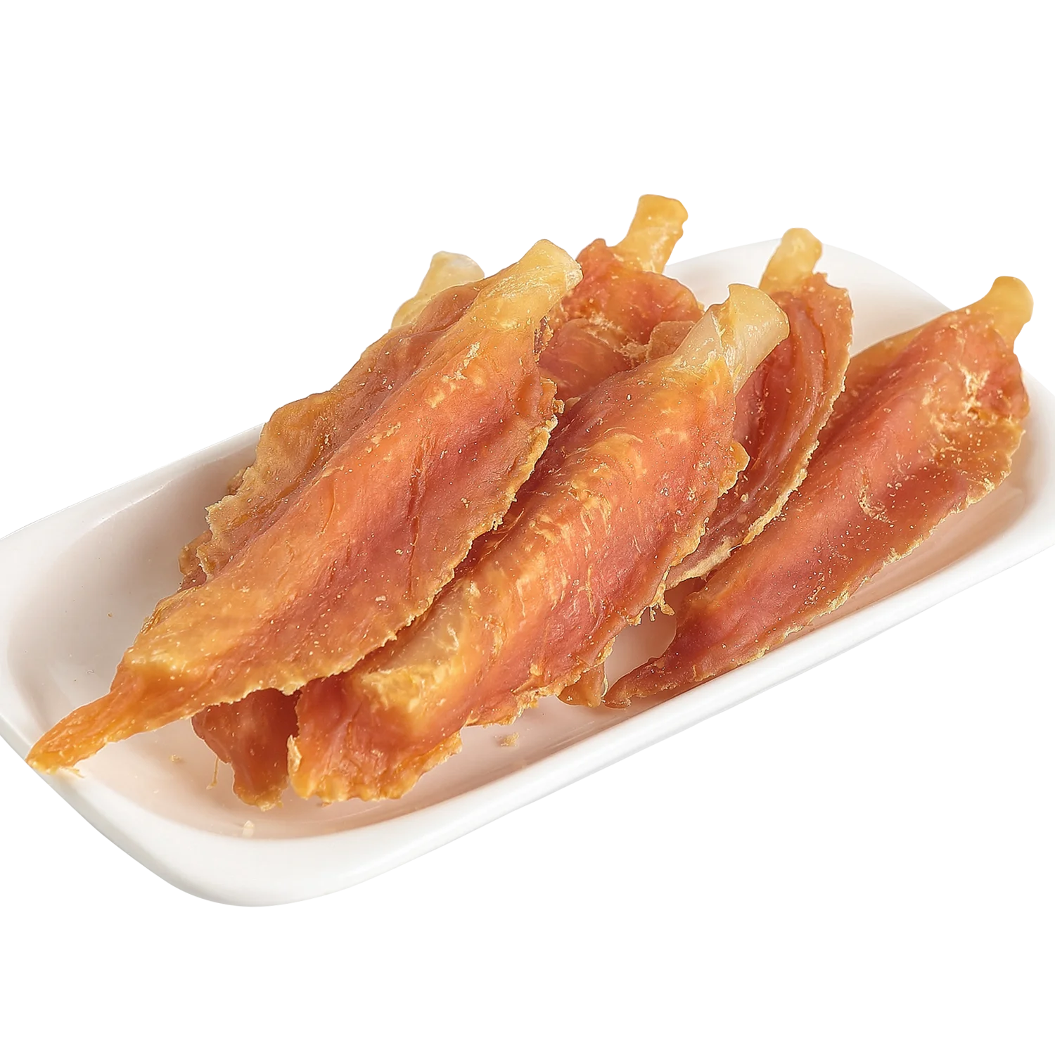 Organic dog food Natural Dried Bleached Rawhide Stick Inner Chicken Jerky for Pet Food Dog Snacks Pet Treats