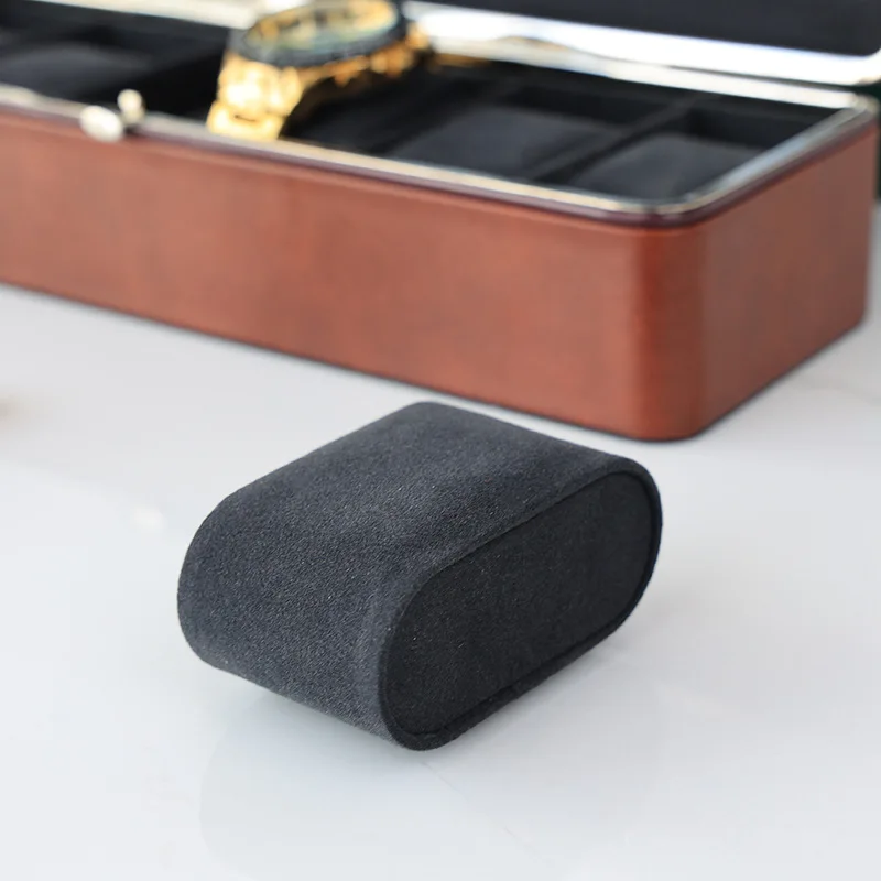 WETRUST Black silver green brown  leather 6 watch watch bag box vanity case for watches storage with glass