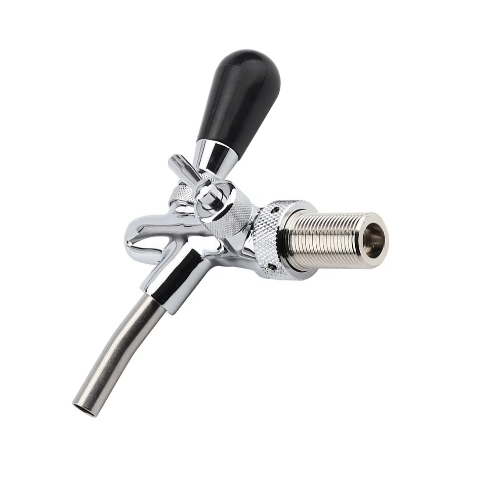  Keg Beer Dispensing System Adjustable Draft Chrome Plated Stainless Steel Tap Flow Control