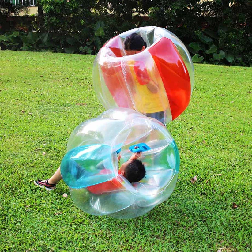 Hot Selling Cheap Price Tpu Inflatable Adult Body Zorb Soccer Human Bubble Bumper Ball Blue Red Ball For Football Game
