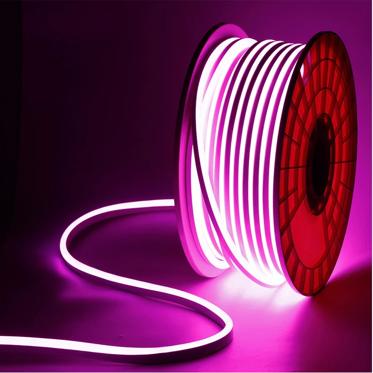 Outdoor Holiday lighting Led Neon Light Strip With 50m Or 100m Roll Size 8*16mm neon led strip Waterproof IP65 Tira led neon