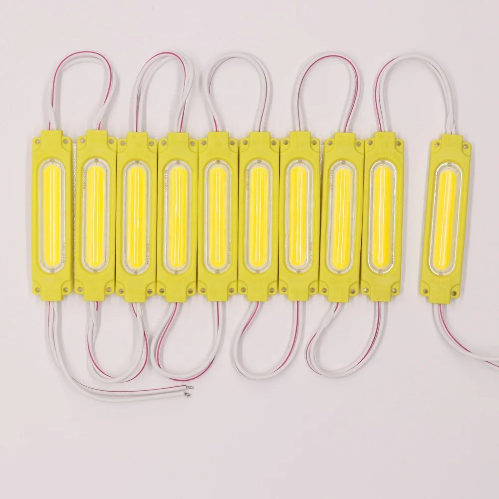 High DC 24V 2W IP65 Advertising Injection Lens COB Module LED RGB Channel LED Modules