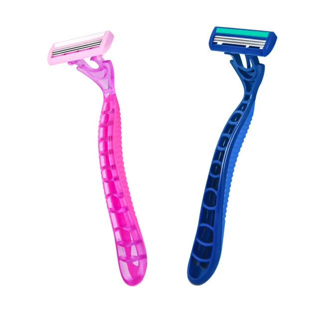 HW-B367DL  Cheap Wholesale Best Selling Three 3 Blades Sharp disposable Razor