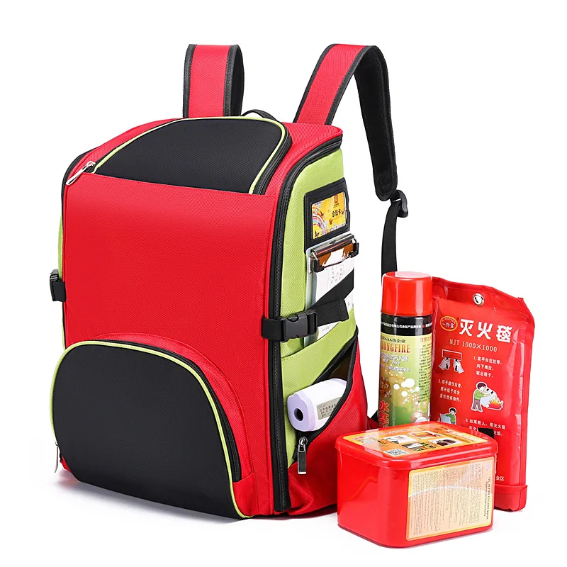 high quality Big size EMS first aid Bag with trolley for firefighters EMT and safety officers
