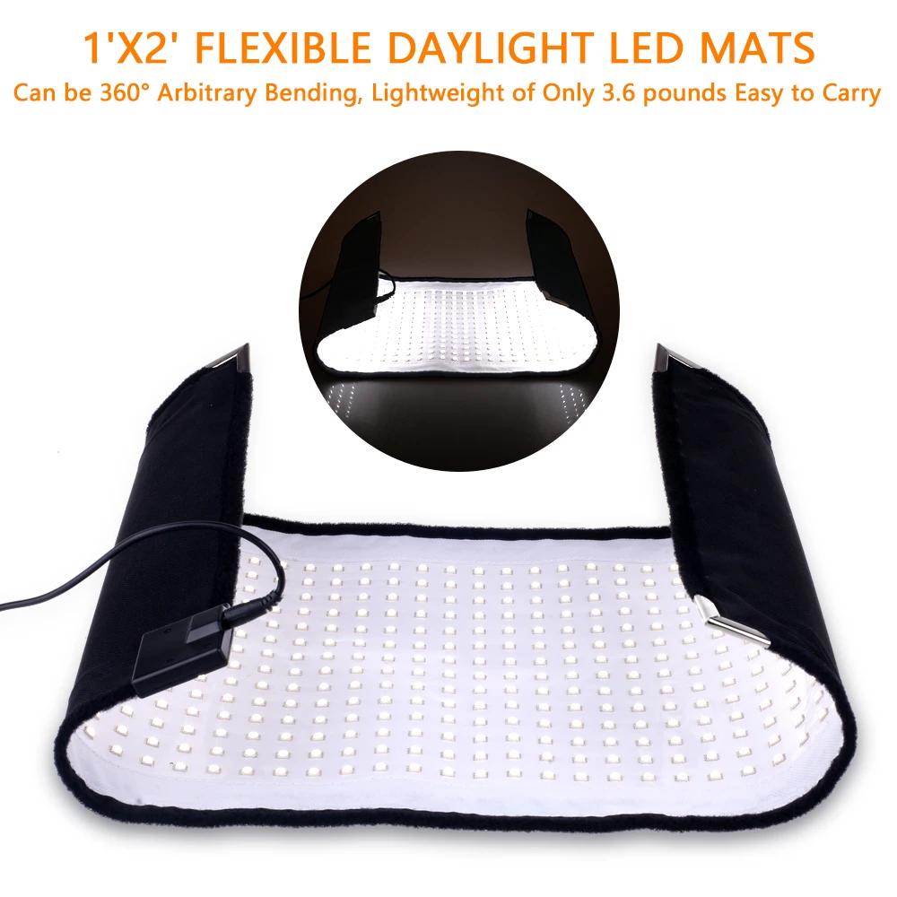 
Travor FL-3060 2.4G remote control soft cloth fabric studio fill lamp panel flexible led video spotlight photography light kits 