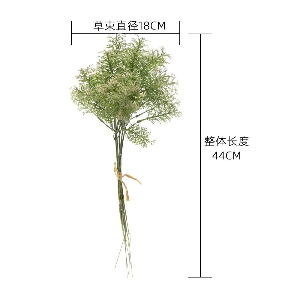 44cm Long INS Wind Fake Wormwood Plant Wall Home Decoration Cross-Border Wedding Party Dried Flowers Plants Wholesale Artificial
