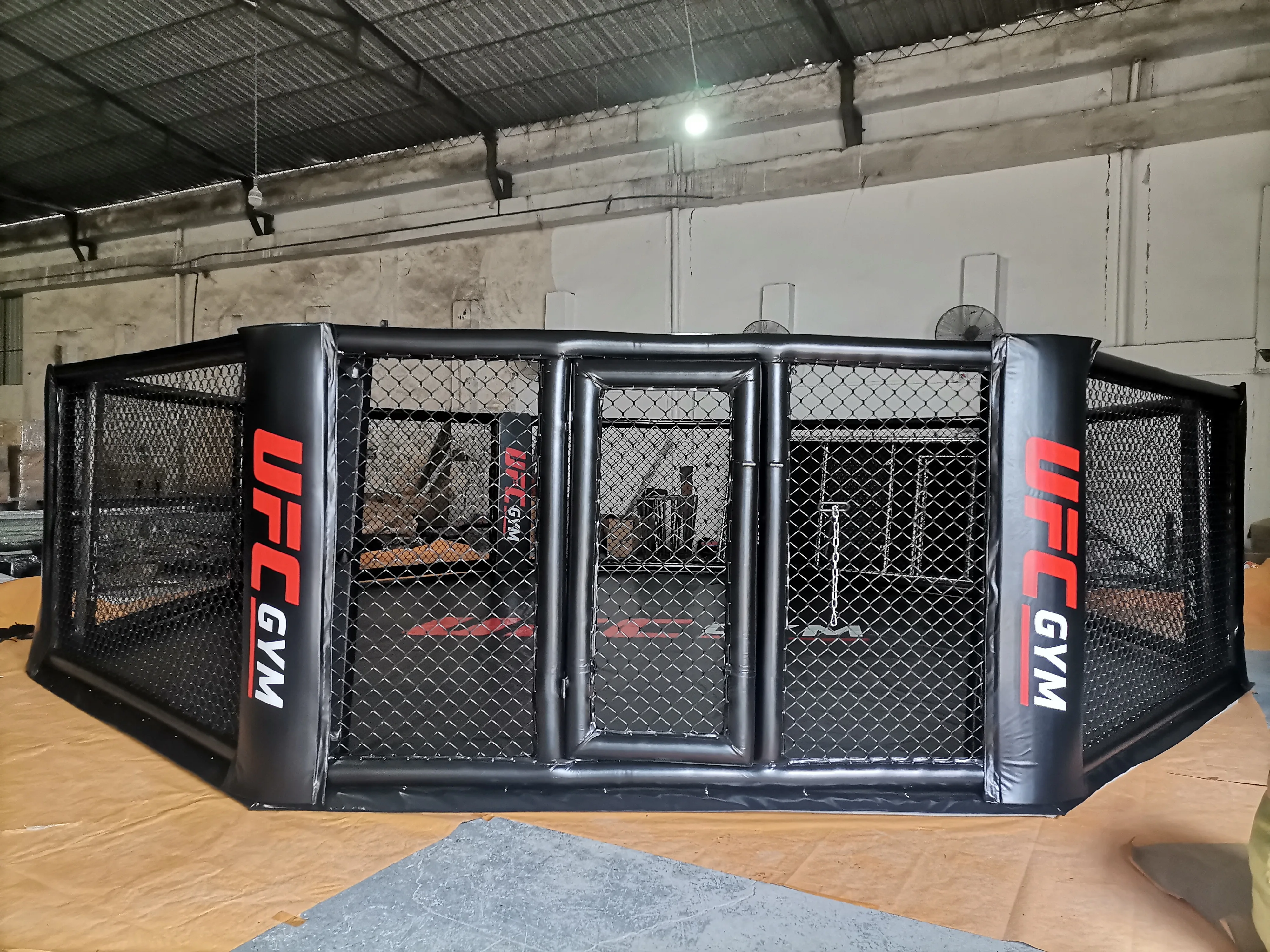 FIGHTBRO Factory Customized MMA Octagon Cage high quality square tubes MMA Cage Prices sturdy durable Cages MMA