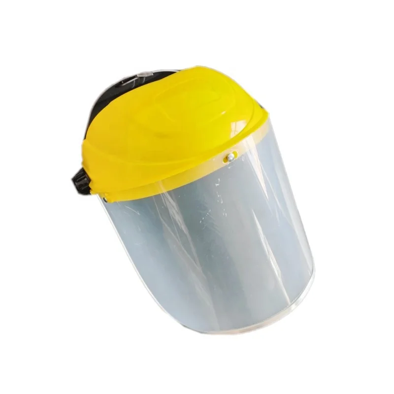 thickness 1-2mm OEM anti-splash safety helmet face shield lens  PVC face shield clear protective plastic lens