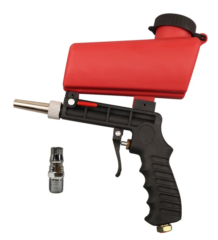 Pneumatic Sandblasting GunSmall GunPortable GunSpray GunRed Colour Peerless Quality