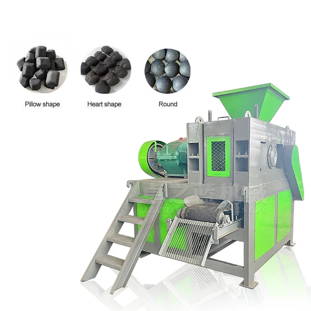 Roller ball press pillow shape charcoal briquette machine bbq charcoal press machine iron pellets rolling machine