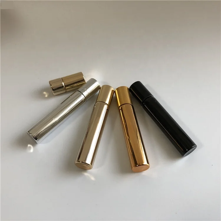 5ml 10ml 15ml Glass Fragrance Oil Rollon Bottle Brown For Lip Balm Oil Roller Ball Insert Roll On Tube