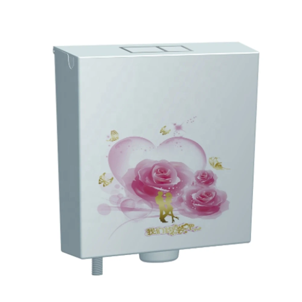 Easy disassembly plastic wc siphon flushing cistern cistern toilet tank for squat