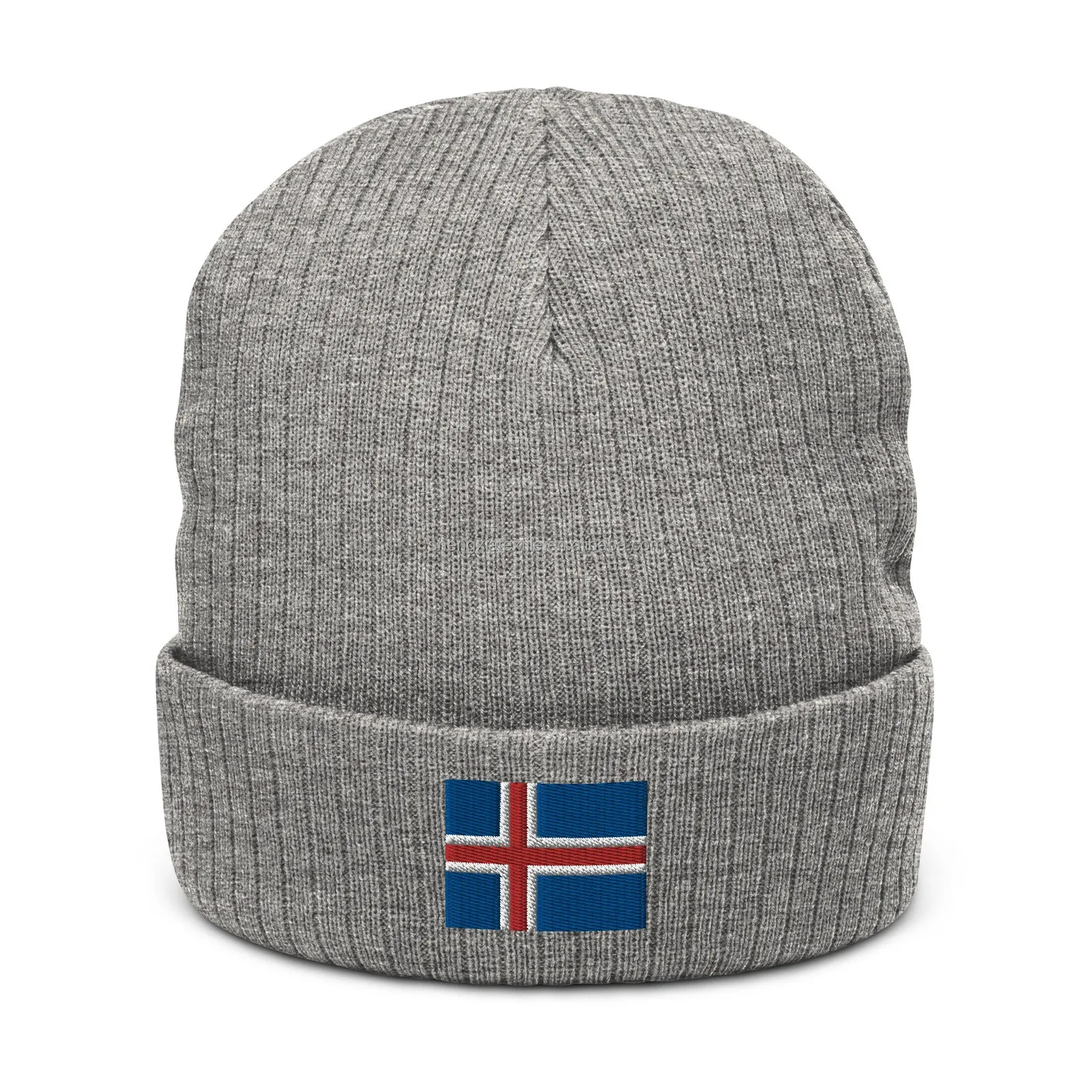 Flag of Iceland Recycled Polyester Beanie