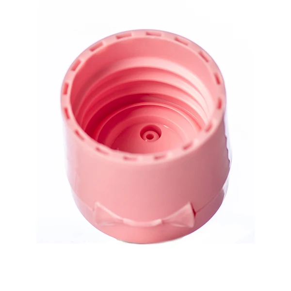 Pink PP 20-410 smooth skirt hinged flip top snap cap dispensing cap flip top shampoo cap