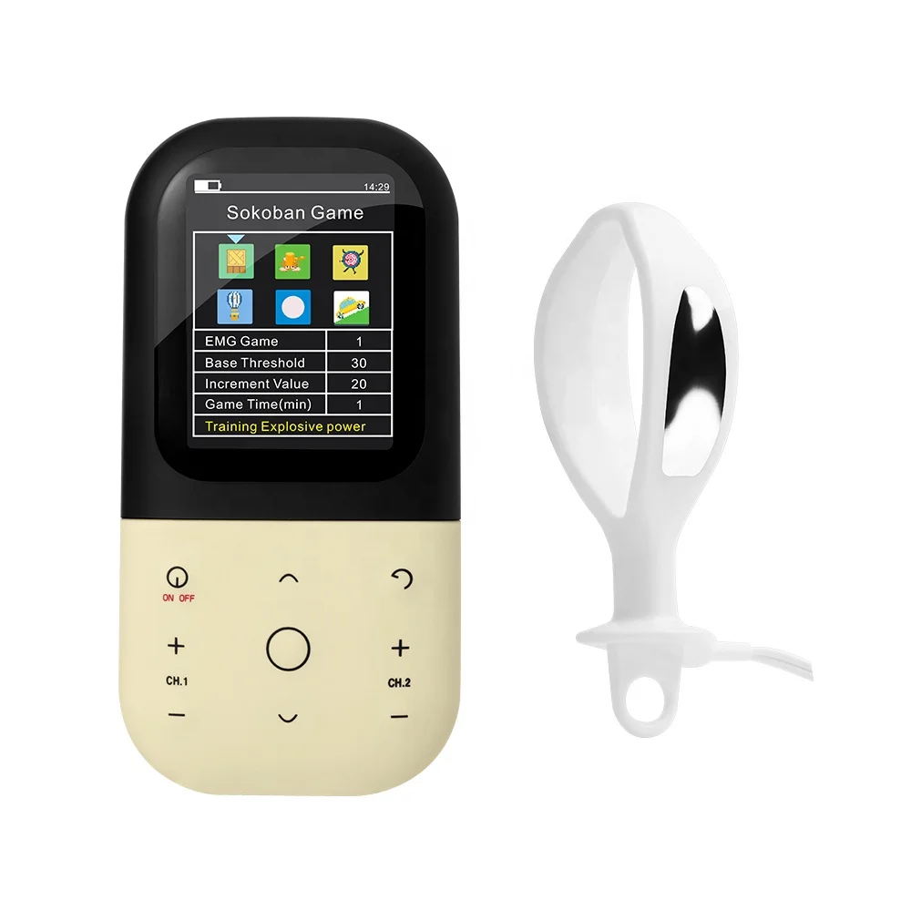 EMG test/game ETS STIM CE ISO13485 заряжаемый биофонический стимулятор нервов и мышц тонер для упражнений Кегеля снимающий боль в области таза
