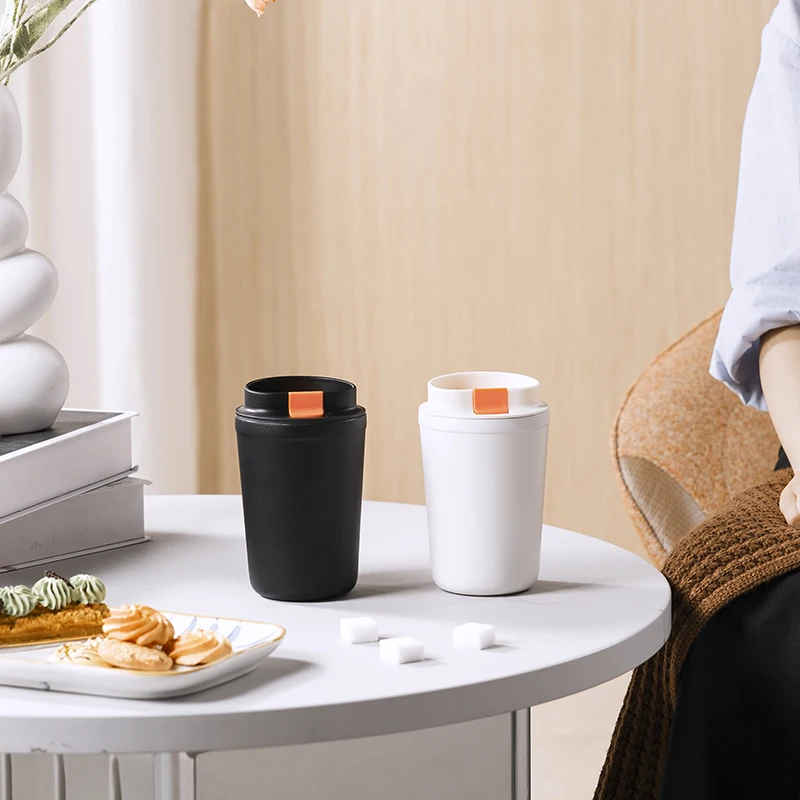 Coffee Milk Mugs 350ml Design Classic New Drinking Slide Lid 100% Leak-proof Office Mugs