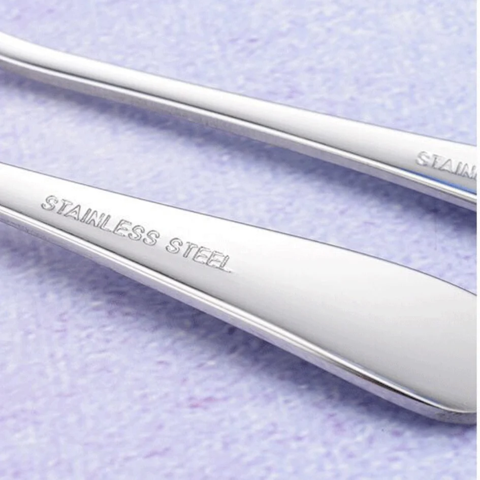 Nordic 3Pcs 410 Stainless Steel Student Flatware Travel Outdoor Portable Chopsticks Spoon Fork Cutlery Set