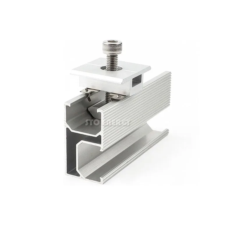 Solar Panel Module Brackets Customized Aluminum Solar End Mid Clamp solar mounting kit For Solar Rack Mounting System