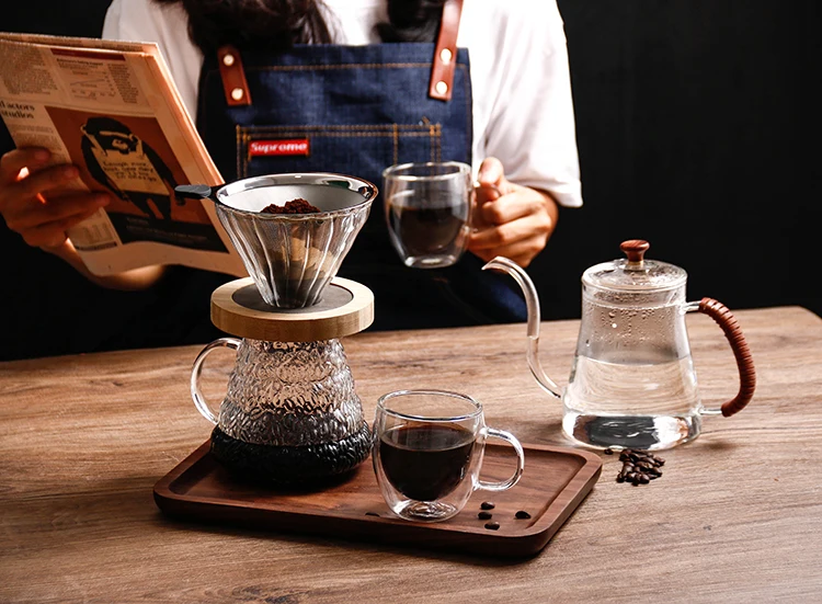 Strainer Business Metal Mesh Tools Layer Coffee Tea Drip Cone Coffee Filter Stainless Steel Cartridge Filter