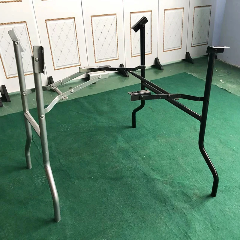 Factory Direct Supply Foldable Dinner Table Metal Frame Folding Table Legs