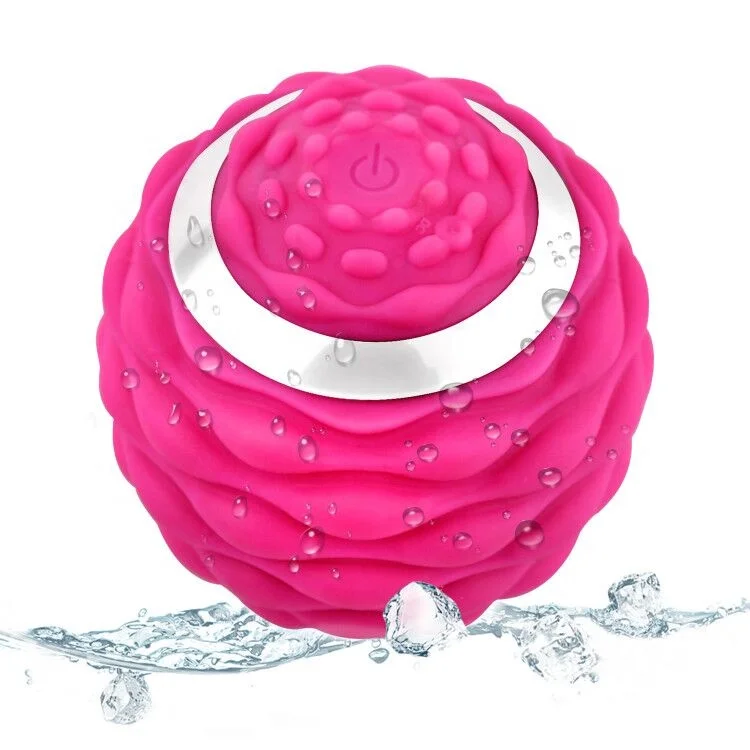 Wholesale multi function yoga electric vibrating massage ball for Europe Retailer included Amazon Ebay