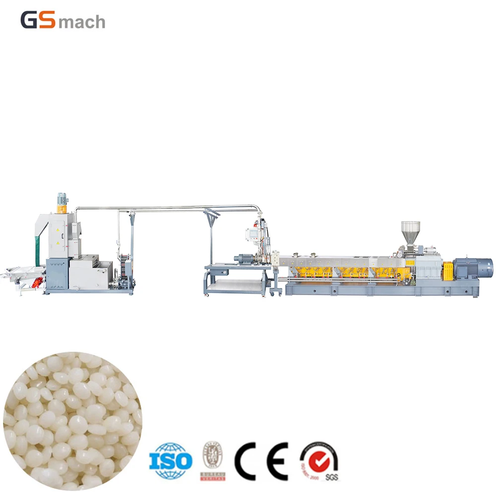 Automatic Twin Screw Extruder EVA/TPU/TPE/TPA Granulator Line Underwater Pelletizing System