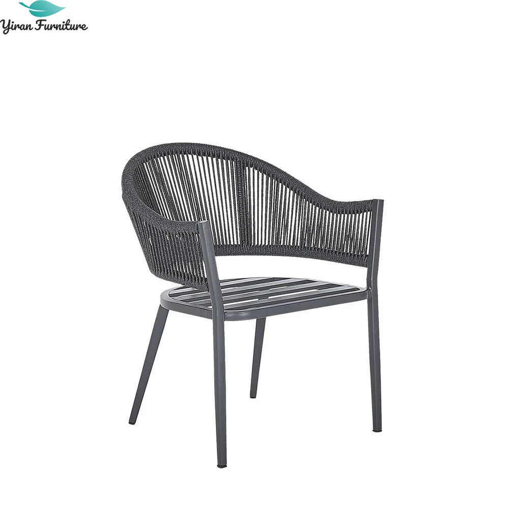 Patio Garden Sets Dining Table Set Aluminum Woven Rope Outdoor Furniture