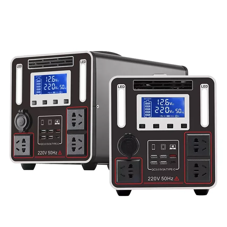 2023 Lithium Battery Bank 500W 220V Portable Solar Power Generator Camping Energy Storage System