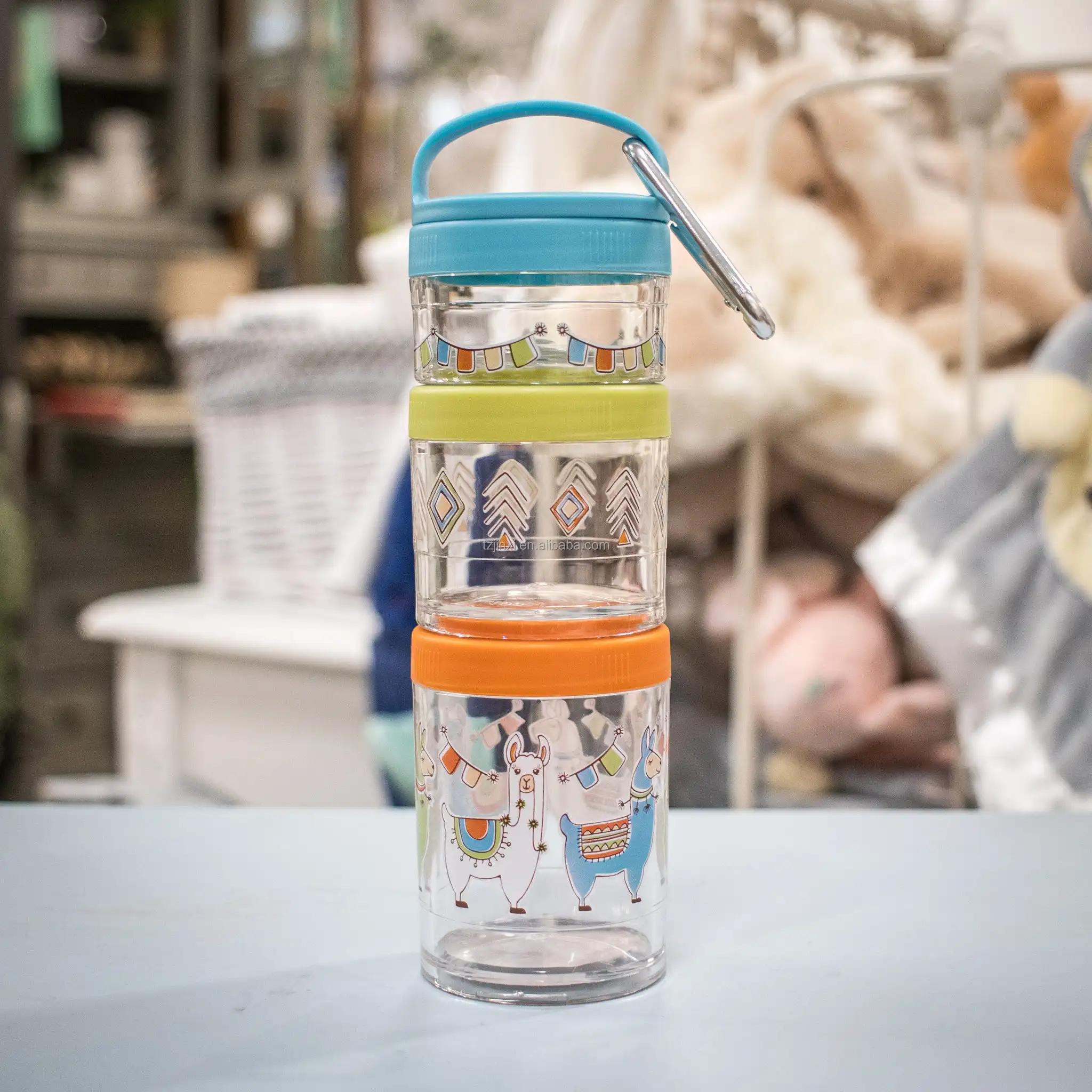 Kitchen Canisters Plastic Snack Kocher Set Perfect for On-the-Go Snacking