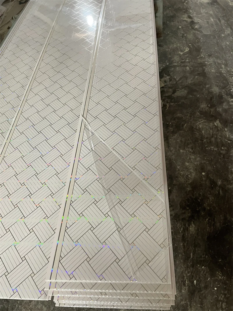 Customized hot stamping PVC Ceiling wall panel Indoor PVC Laminated Ceiling Tiles