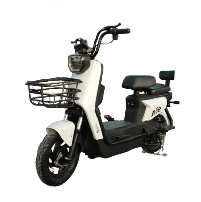 2024 China Manufacturer Supply Popular Cheap Electric Motorcycle Electric Bicycle with 2 Seats with Pedals