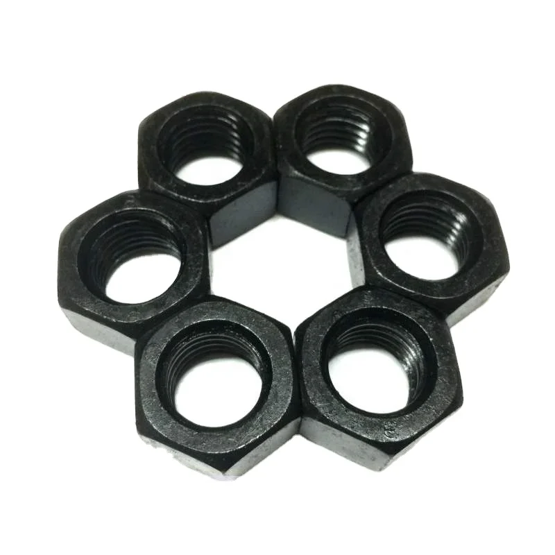 Wholesale price DIN934 metric hex nut black M10 M8 M12