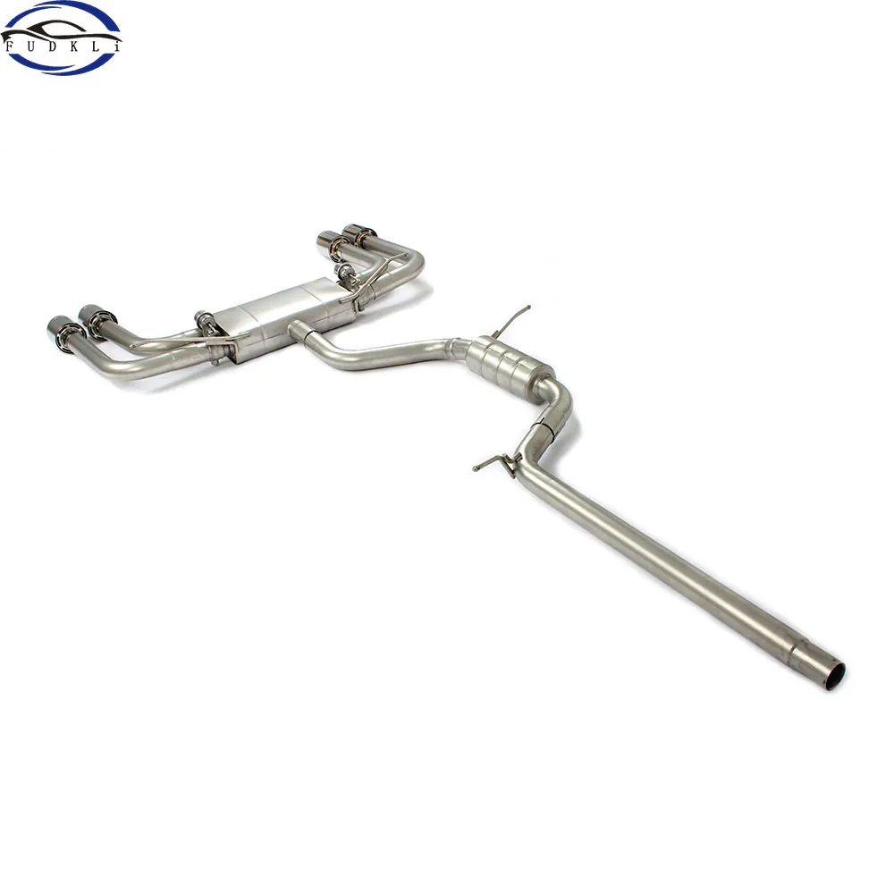 FUDKLi Valvetronic Catback Exhaust Exhaust System With Exhaust Valve Remote Controller For Volkswagen Tiguan  1.8T 2.0T