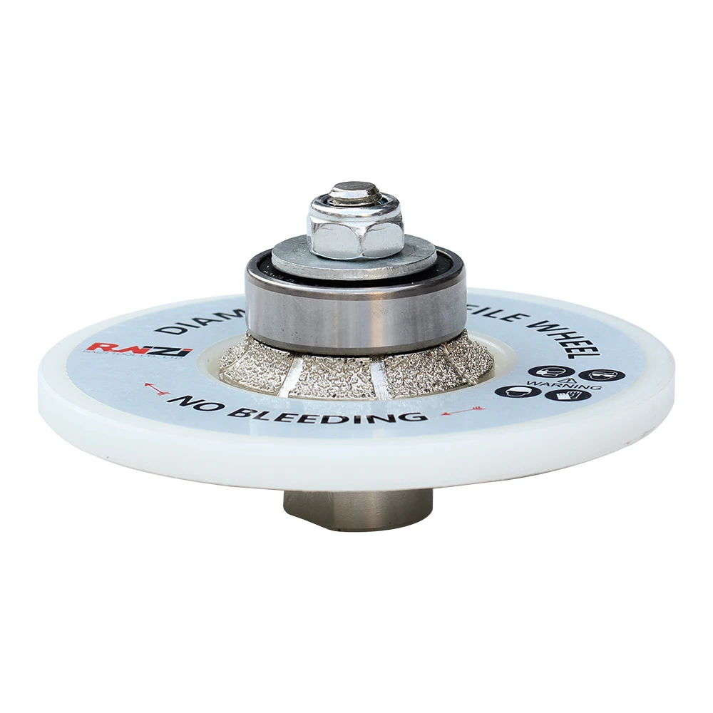 Raizi B20 Vacuum Brazed Diamond Hand Profile Wheel Use For granite, marble,  quartz engineered  stone, porcelain  ceramic tiles