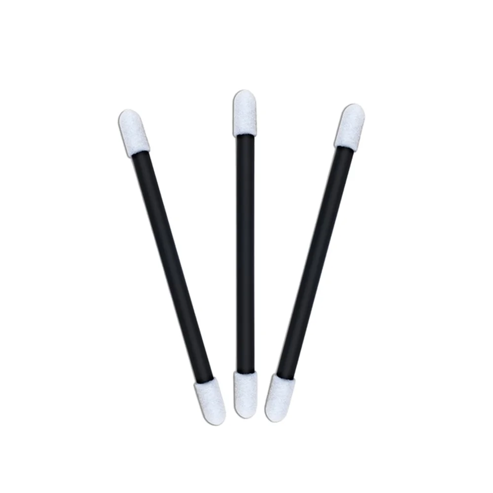 Black handle double round head polyester swab for cleaning electronics and Devices. (Wholesale Best Price)