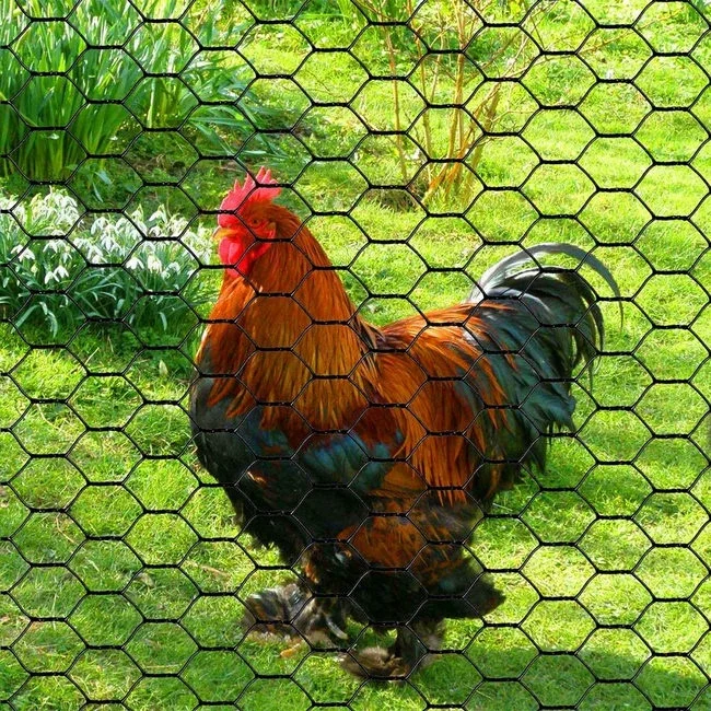 Manufacturer Wholesale Electro Galvanized  Hexagonal Wire Mesh Chicken Poultry Farms Fence Stainless Steel  mesh
