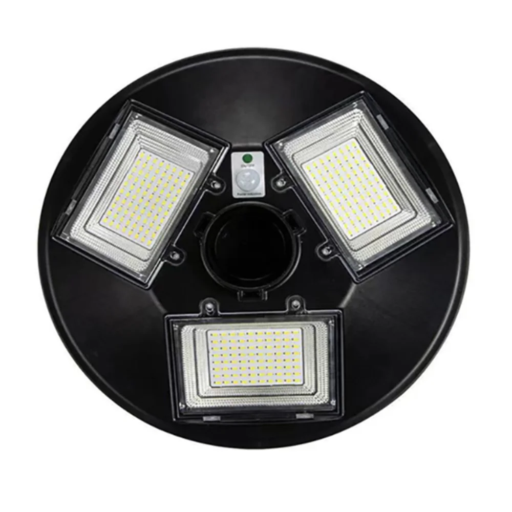 Factory direct round solar street garden light 300w supre bright ufo design