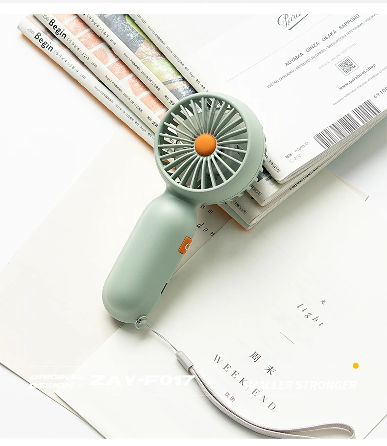 2024 New Strong Wind 5 Speeds Quiet Small Handheld Portable Electric Fan Stand Desk USB Rechargeable Sports Pocket Mini Fan