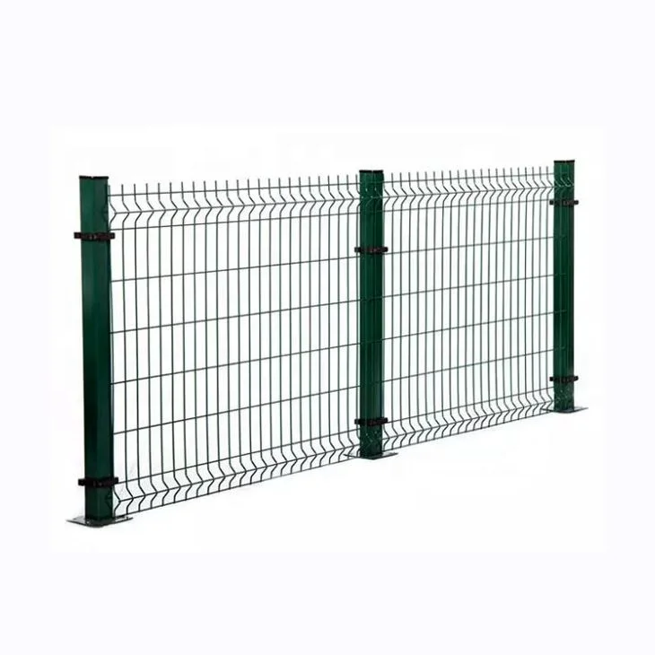ISO9001 factory price new material  green  PVC Coated  Galvanized metal wire 3D fence and Garden building yard community