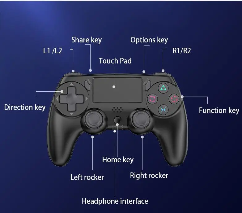 Wholesale  good quality Wireless game console gamepad Joysticks & Game Controllers  for  Mando Joysticks ps4 game controllers