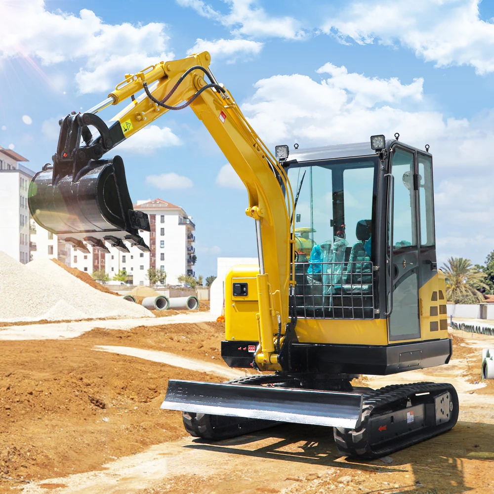 Hengwang HW35  Factory Low Price 3ton 3.5ton Micro Excavator Mini Digger With Closed Cabin