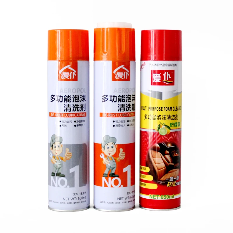 Multipurpose Car Care Interior Cleaning Private Label Spray Foam Cleaner