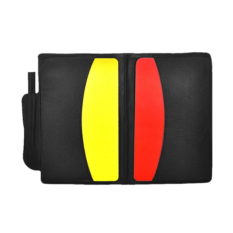Hot Sale Soccer Referee Kit Referee Wallet Notebook with Red Card Yellow Card  Metal  Whistle for Football