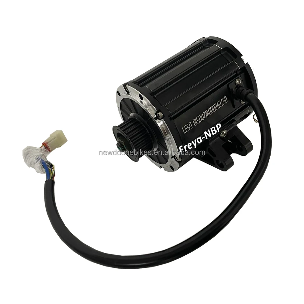 QS 120 70H 2000W 72V Mid Drive Motor with Gearbox for Electric Motorcycle and Bike belt or Chain type