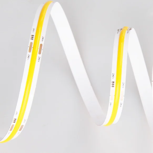 New model high  density  uniform  illumination flexible COB  no spot  led  light for decoration