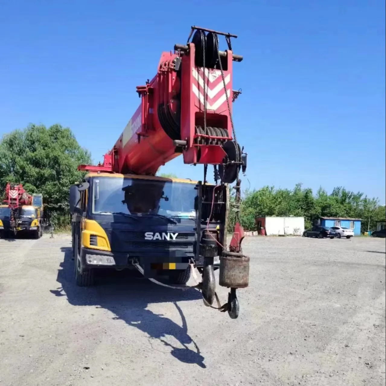 Good condition Used SANY STC800E 80 ton truck crane cheap price hot sale 	 used construction machinery in dubai