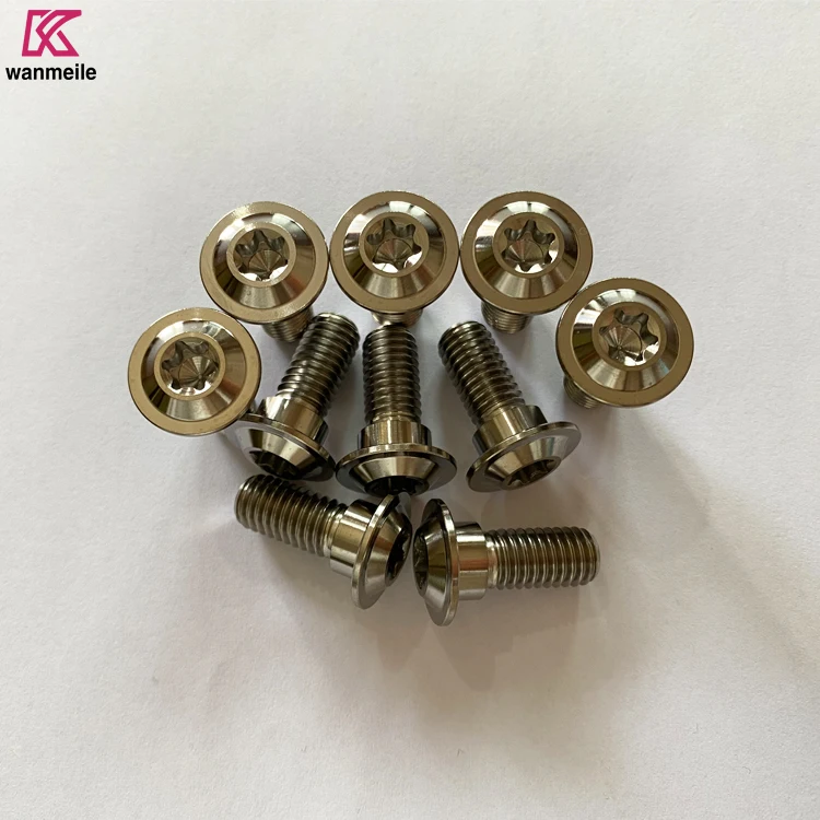 Titanium Alloy Bolt Aluminum Baoji Bolts Titanium Ti Wheel Stud Bolts Ti64-1